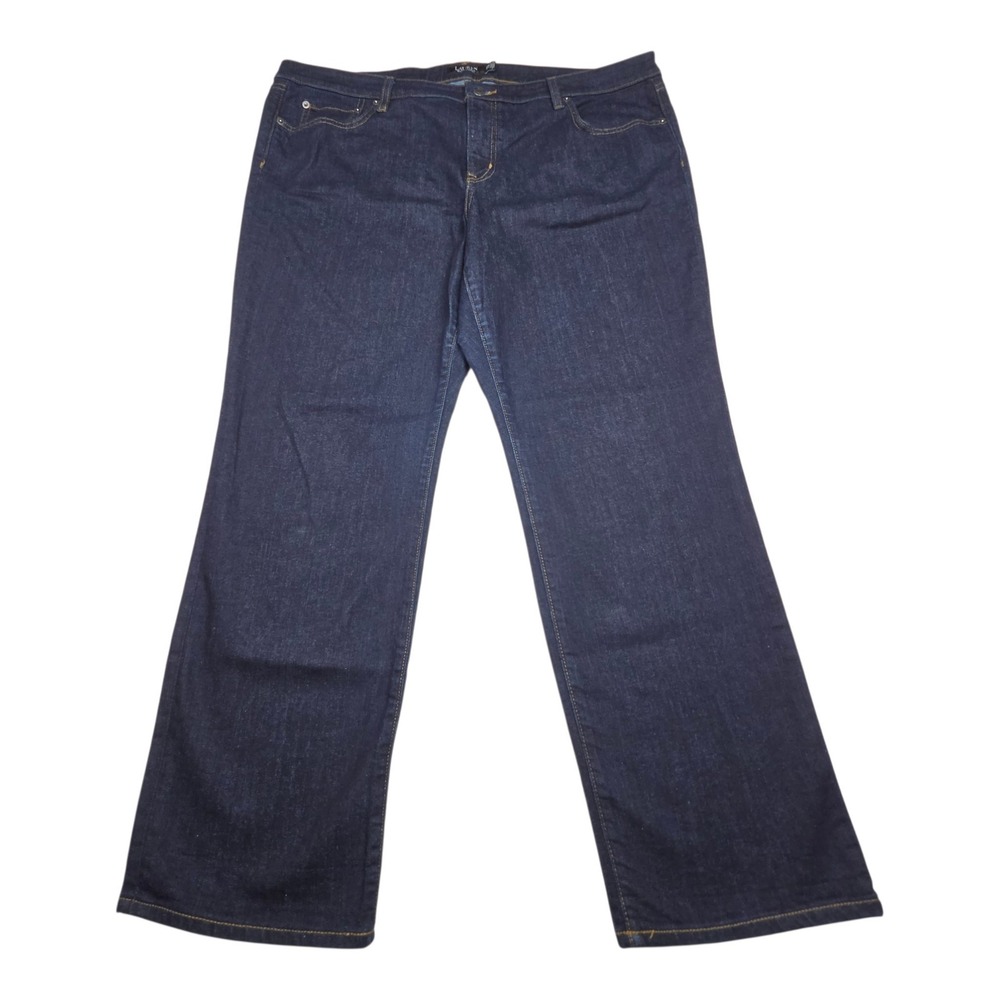 Lauren Ralph Lauren Jeans 20W Blue Dark Wash Straight Leg Denim